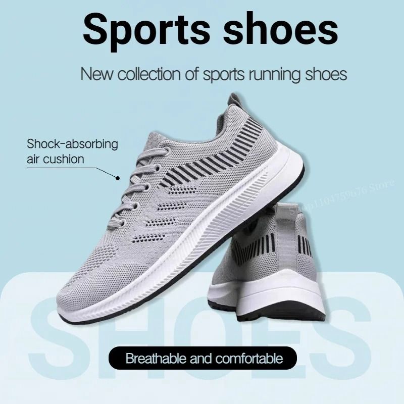 Mens Breathable Lightweight Sports Shoes for Running Walking and Outdoor Activities
