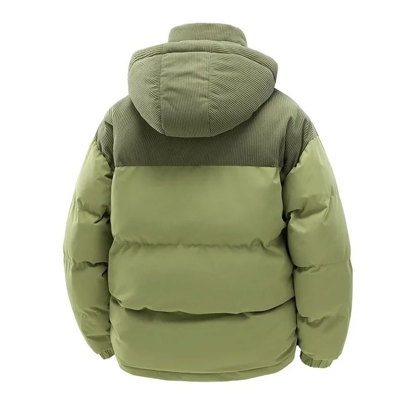 Thickened Cotton Windproof Hooded Jacket For Men 1