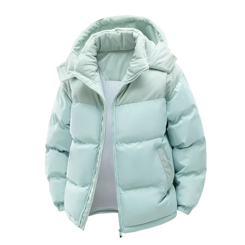 Thickened Cotton Windproof Hooded Jacket For Men 4