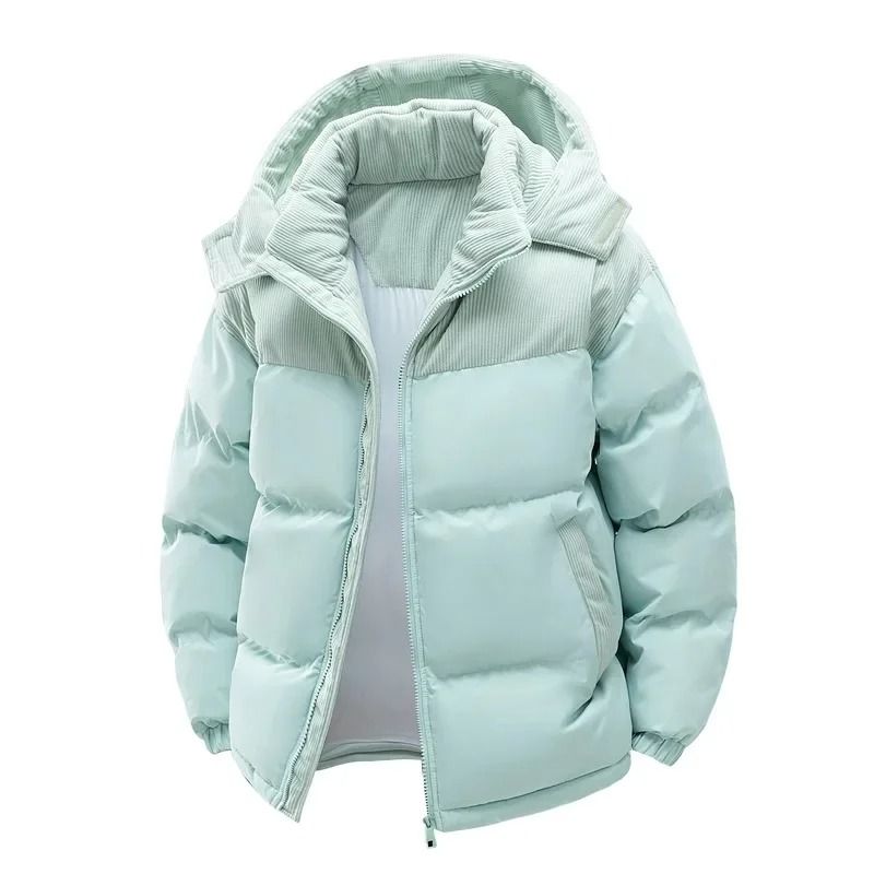 Thickened Cotton Windproof Hooded Jacket For Men 5