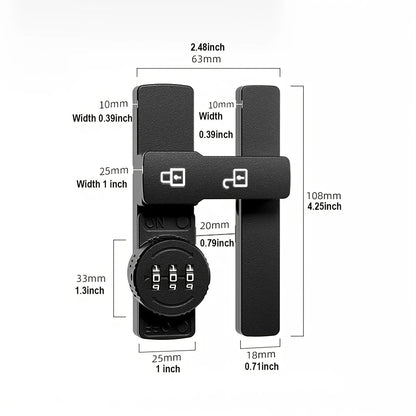 Password Door Lock And Deadbolt With 3 Digit Combination 2