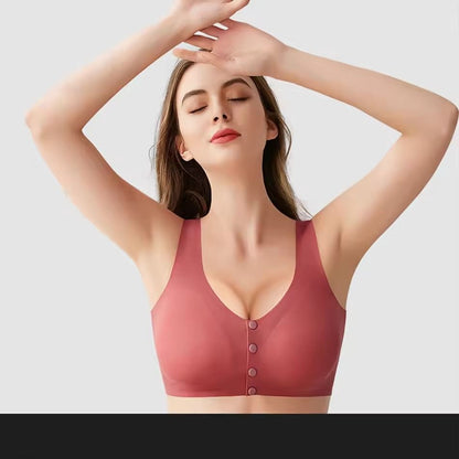 Summer Lightweight Nursing Bra For Women Front Opening One Piece Design No Underwire Bralette 5