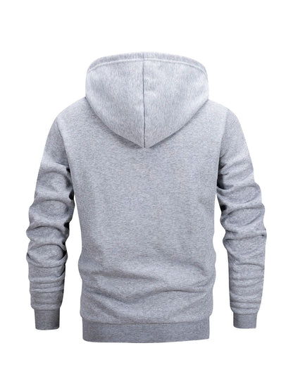 Mens Zip Hoodie Jacket Hooded Sports Outdoor Daily Basic Casual Autumn Winter Sweatshirt 5