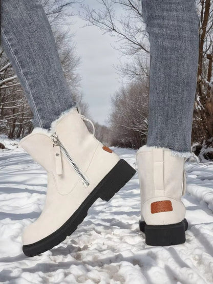 WarmStride Zipper Snow Boots  NonSlip ThickBottom Winter Footwear 8