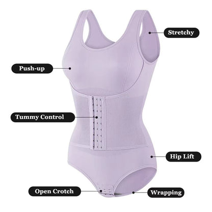 SlimCurve OpenBust Tummy Control Bodysuit  Waist Trainer 2
