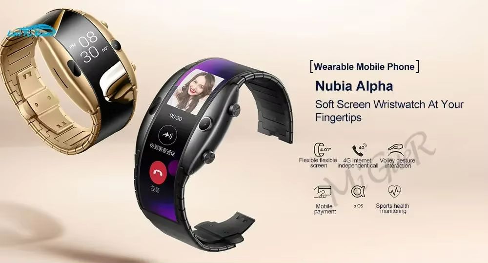 Nubia Alpha Wearable Phone  Flexible OLED Smartwatch With ESIM 3