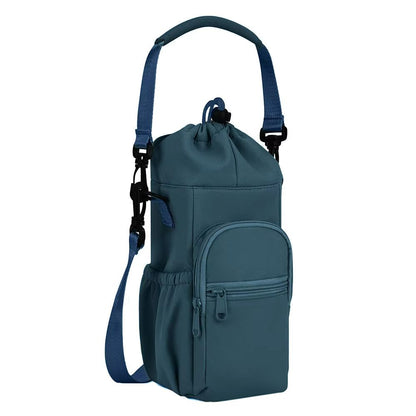 Everyday 40oz Insulated Water Bottle Carrier  Neoprene Crossbody Sling With Pocket 9