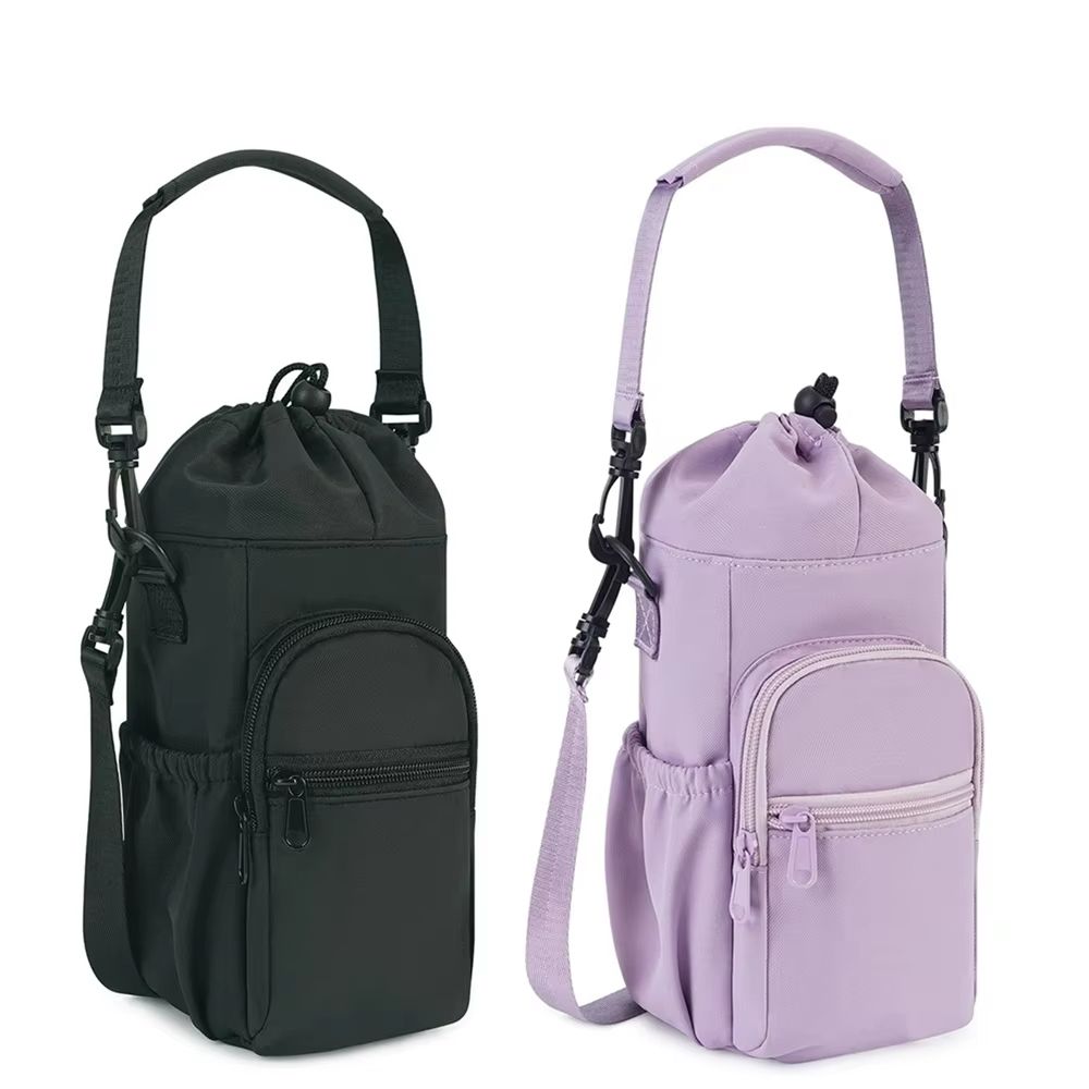 Everyday 40oz Insulated Water Bottle Carrier  Neoprene Crossbody Sling With Pocket 5