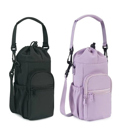 Everyday 40oz Insulated Water Bottle Carrier  Neoprene Crossbody Sling With Pocket 5