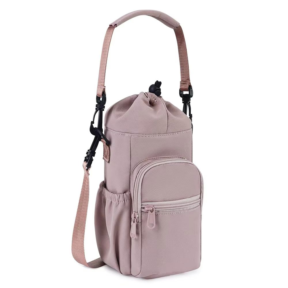 Everyday 40oz Insulated Water Bottle Carrier  Neoprene Crossbody Sling With Pocket 7