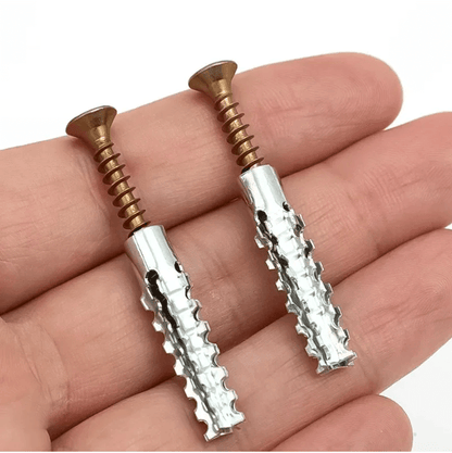 GripLock Metal Expansion Tube And Self Tapping Screw Anchor Set 4