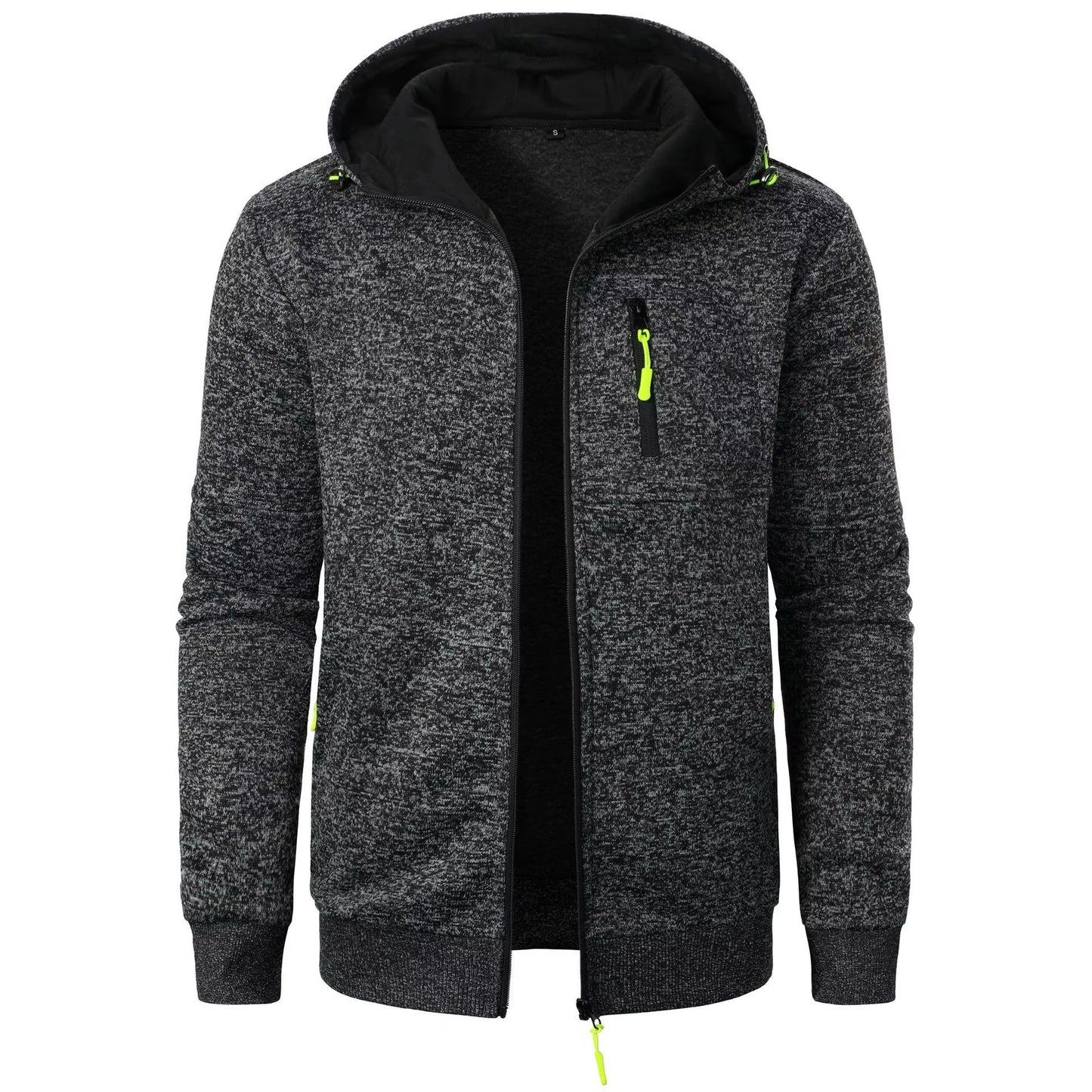 Mens Sports Fitness Hooded Cardigan ZipUp Sweatshirt Baseball Jacket 6