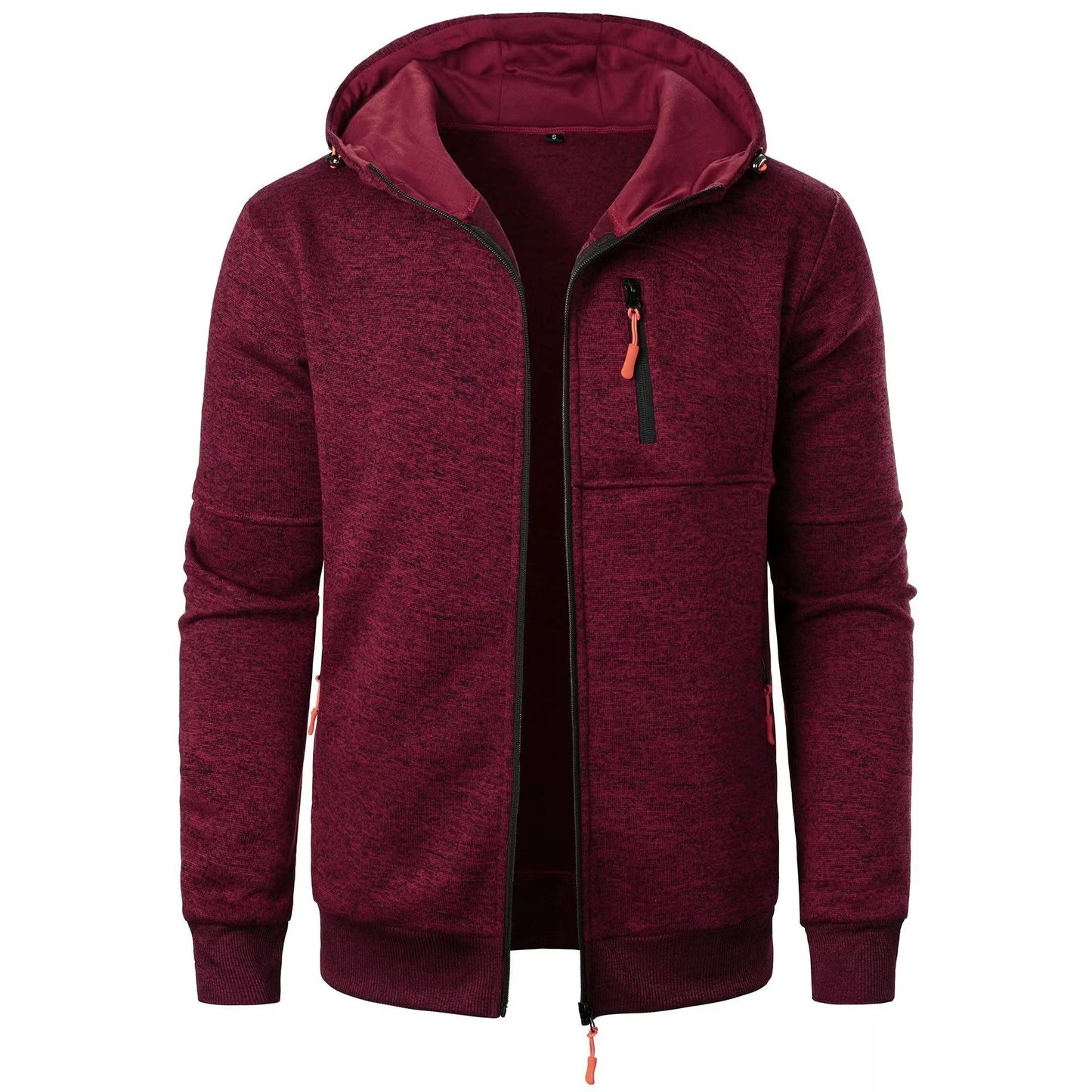Mens Sports Fitness Hooded Cardigan ZipUp Sweatshirt Baseball Jacket 9