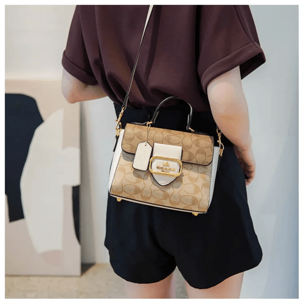 BelleChic French Retro Shoulder and Crossbody Tote Bag