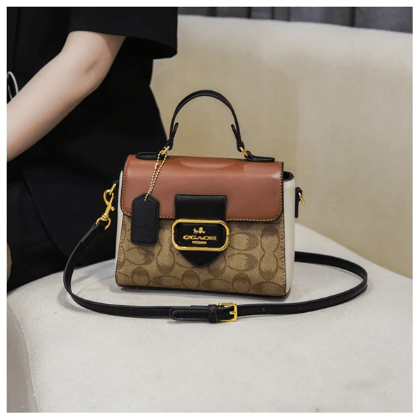 BelleChic French Retro Shoulder And Crossbody Tote Bag 3