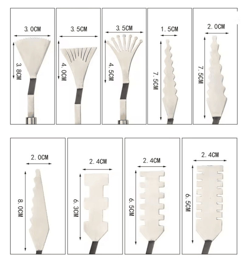 ArtistryPro 9 Piece Flower Art And Palette Knife Set 1