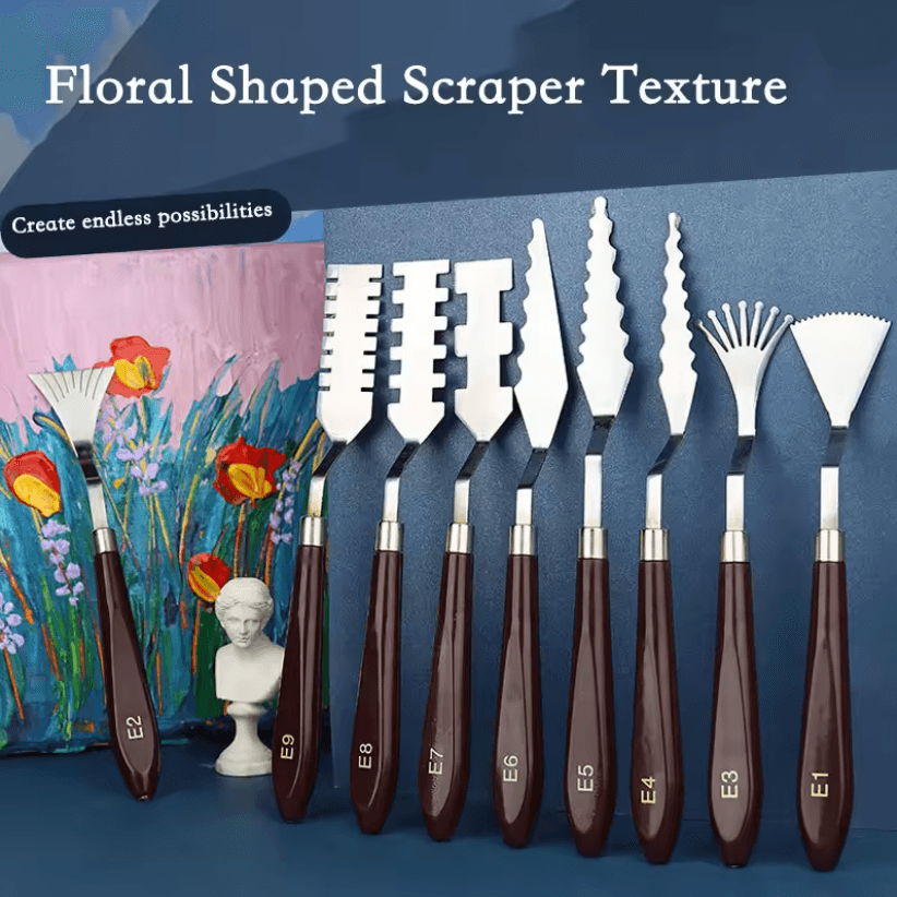 ArtistryPro 9 Piece Flower Art And Palette Knife Set 2