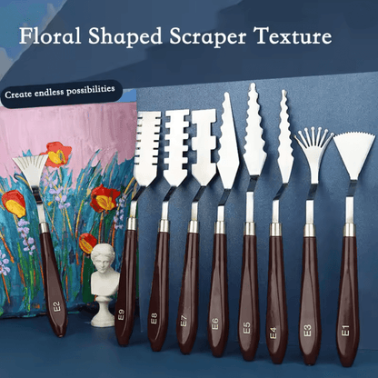 ArtistryPro 9 Piece Flower Art And Palette Knife Set 2
