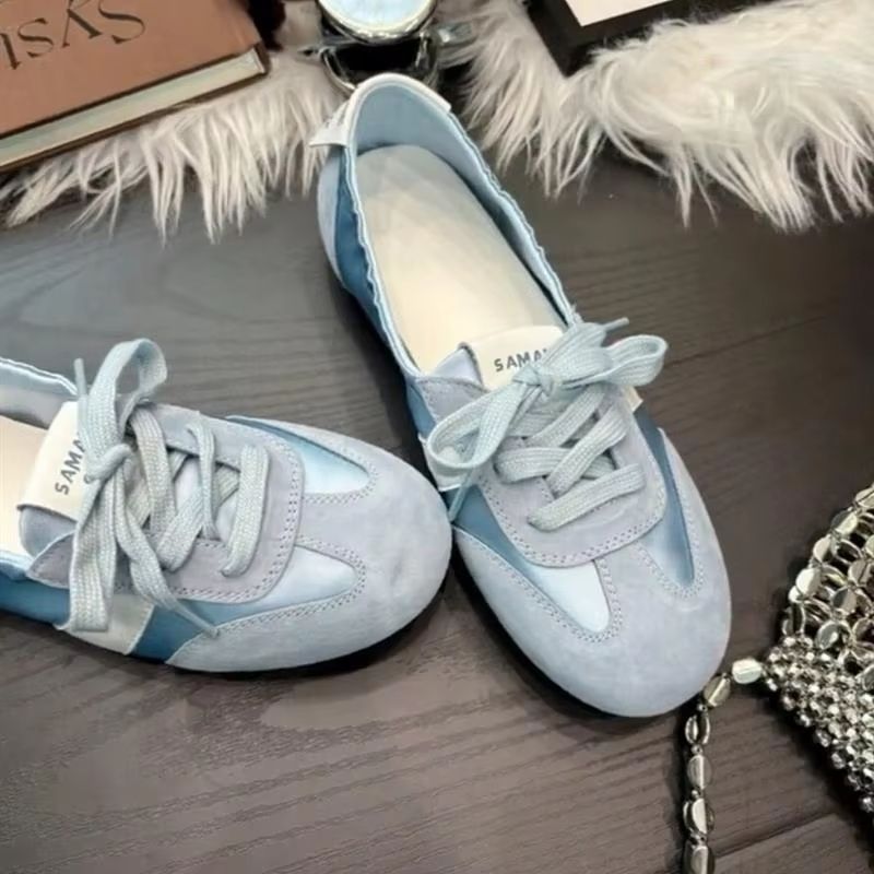Women Ballet Flat Shoes Round Toe Breathable Mary Jane Strap 4