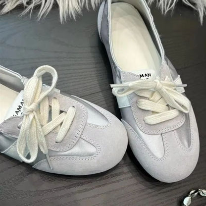Women Ballet Flat Shoes Round Toe Breathable Mary Jane Strap 6