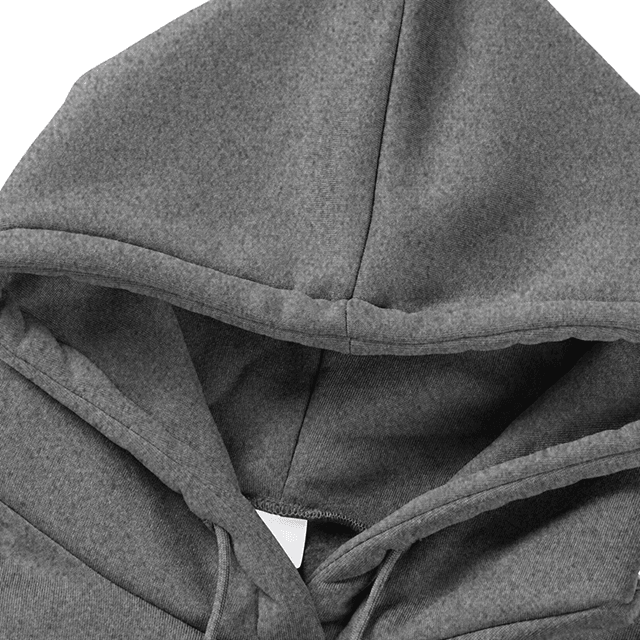 Mens Wool Hooded Jogging Set Two Piece Casual Sportswear Outfit
