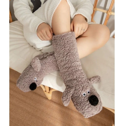 Cozy Velvet Coral Fleece Floor Socks For Autumn And Winter 4