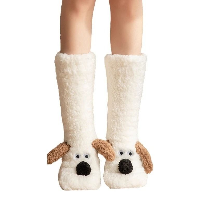 Cozy Velvet Coral Fleece Floor Socks For Autumn And Winter 5