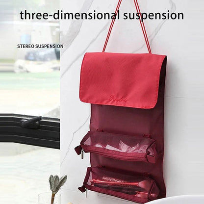 4in1 Detachable Mesh Travel Makeup Organizer Bag  RollUp Cosmetic Pouch 5