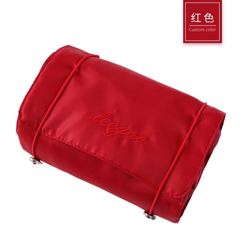 4in1 Detachable Mesh Travel Makeup Organizer Bag  RollUp Cosmetic Pouch 8
