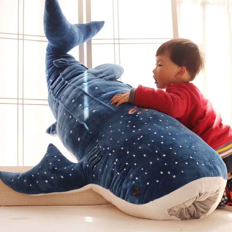 Cartoon Blue Shark Plush Toy Pillow 1
