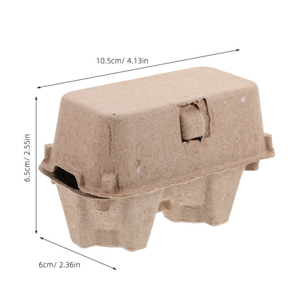 12Pcs Egg Carton, Paper Pulp Container Egg Box Storage Bulk Egg Holders, Chicken Egg Trays & Fridge Organizers for Safe