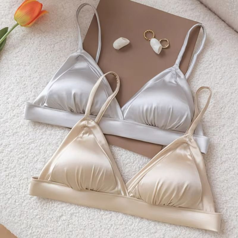 SilkSilky Mulberry Silk Wireless Bralette  Everyday Comfort  Elegance 4
