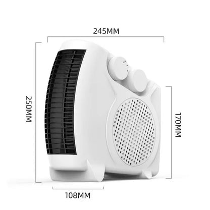Portable Electric Heater Fan With Adjustable Warm Air Settings 6