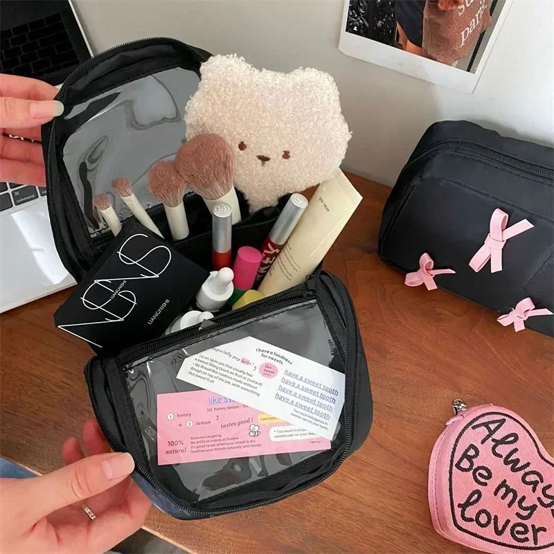 Foldable Stand Up Makeup Brush Organizer Pouch 2