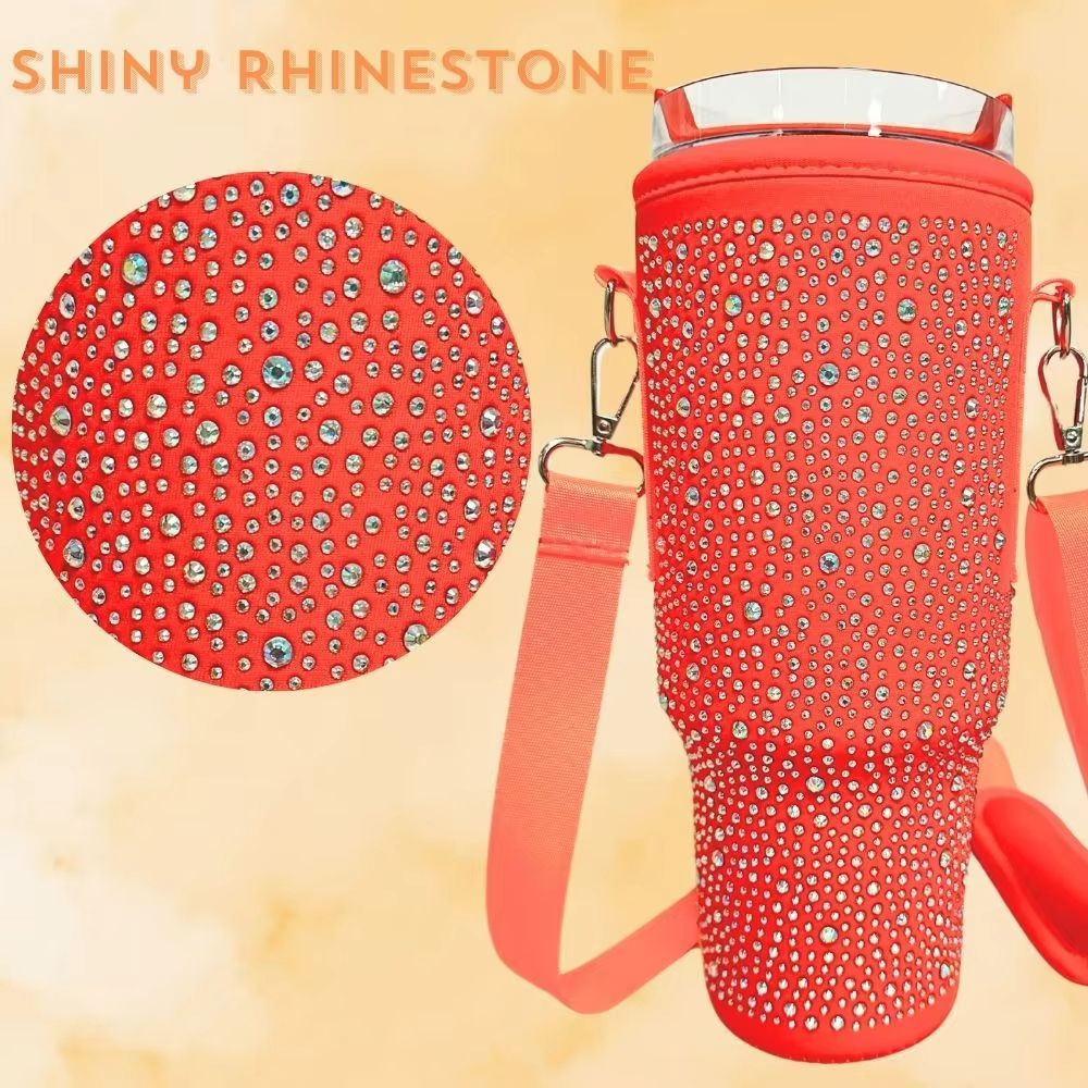 GlamGuard Rhinestone Lanyard Carrier For Stanley 40 Oz 9