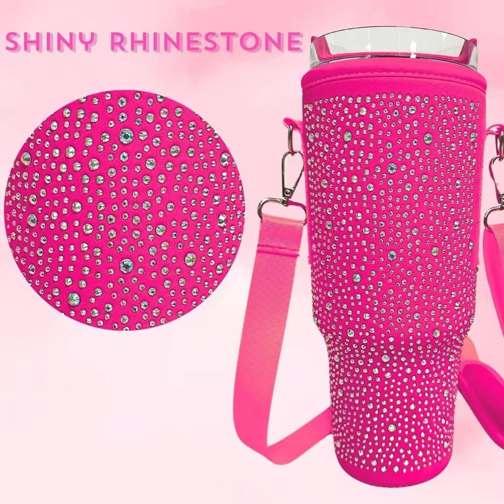 GlamGuard Rhinestone Lanyard Carrier For Stanley 40 Oz 10