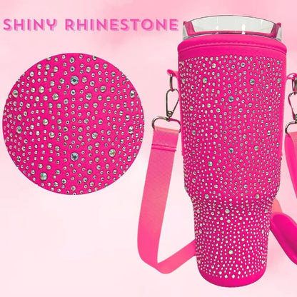 GlamGuard Rhinestone Lanyard Carrier For Stanley 40 Oz 10