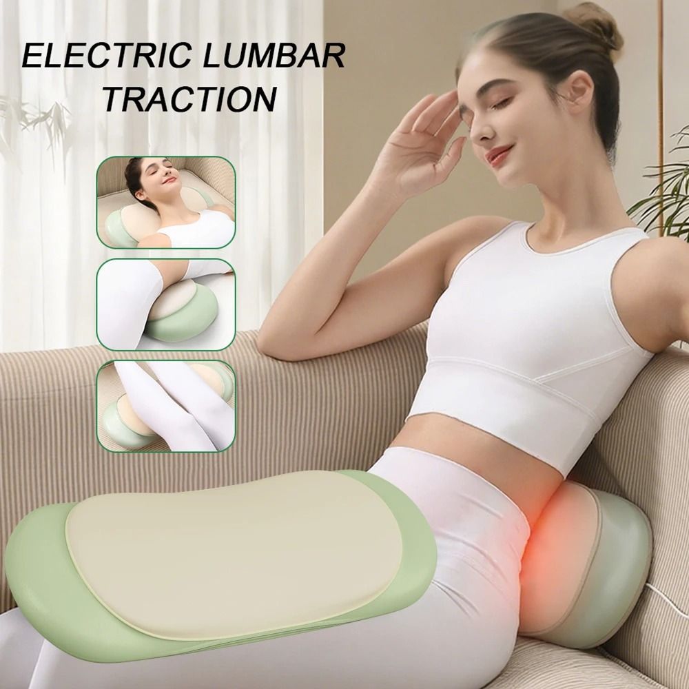 Electric Lumbar Airbag Traction Back Massager with High-Frequency Vibration