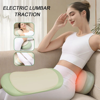 Electric Lumbar Airbag Traction Back Massager with High-Frequency Vibration