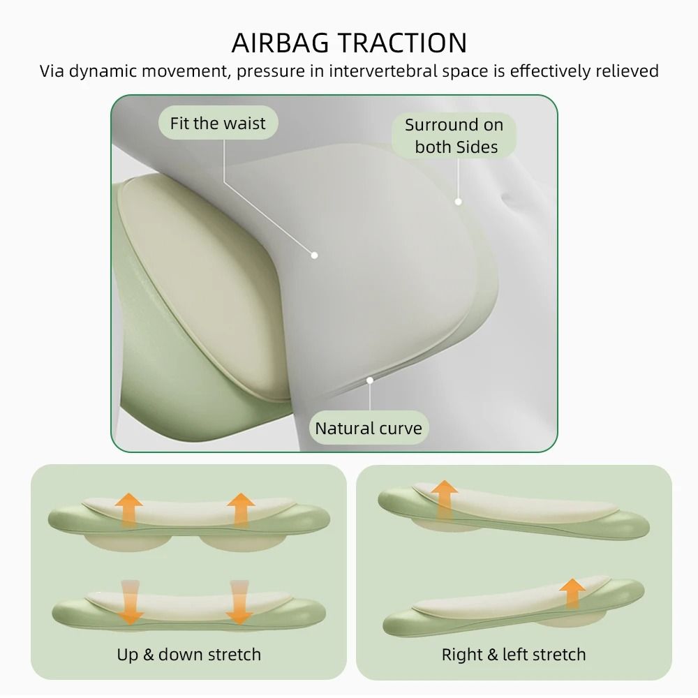Electric Lumbar Airbag Traction Back Massager With HighFrequency Vibration 3