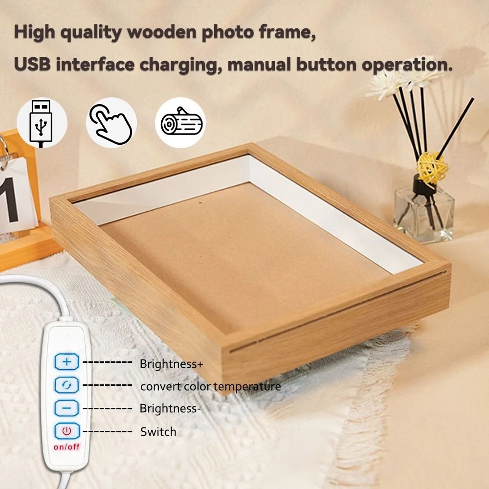Asian Cityscape Painting LED Bedside Light 6