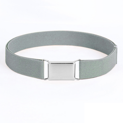Comfortable Women Adjustable Elastic Stretch Belt, Invisible Waist Belt for Jeans Pants, Dress Square Easy Buckle