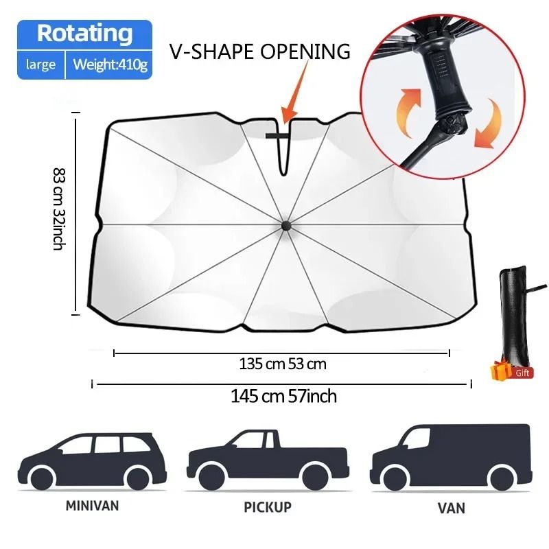 Car Sunshade Windshield Umbrella 10