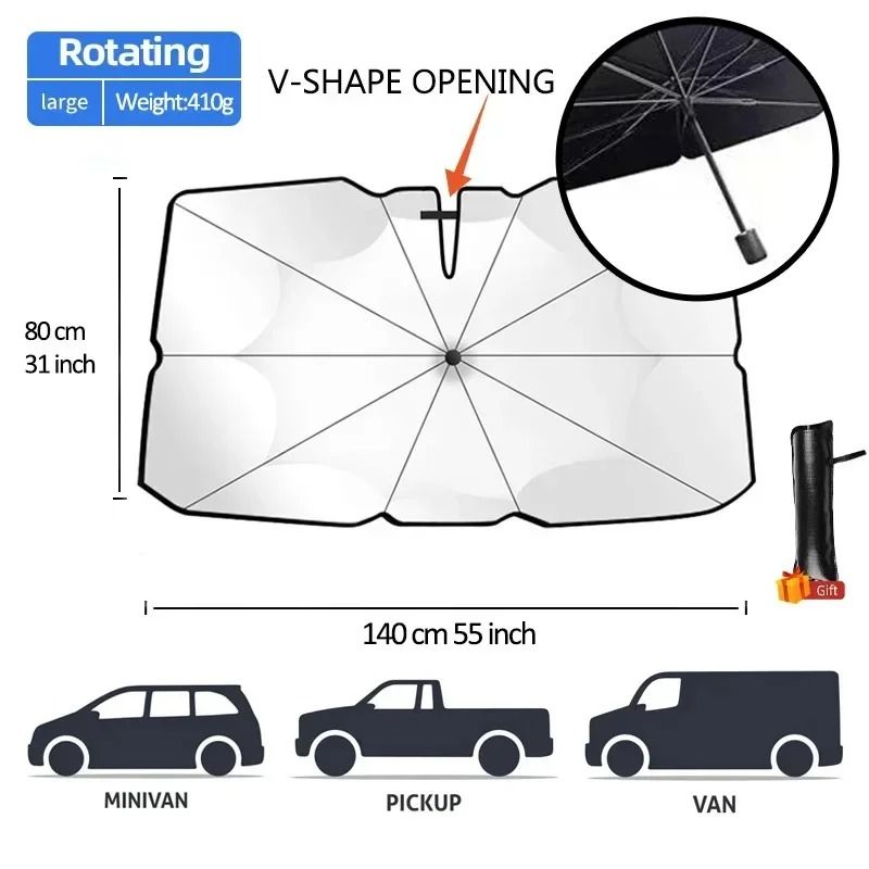 Car Sunshade Windshield Umbrella 11