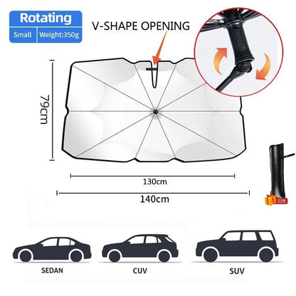 Car Sunshade Windshield Umbrella 6