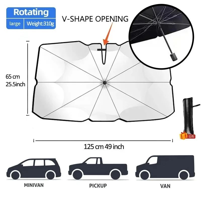 Car Sunshade Windshield Umbrella 8