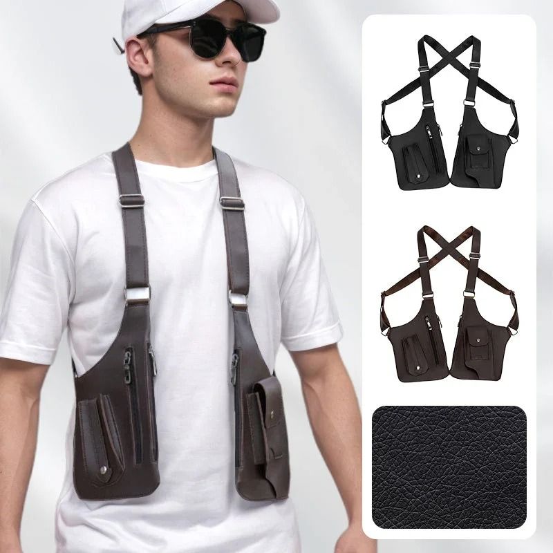 Medieval Leather Harness Holster Bag Hidden Anti Theft Phone Pouch 3