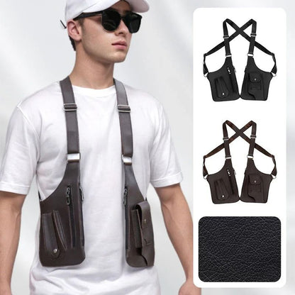 Medieval Leather Harness Holster Bag Hidden Anti Theft Phone Pouch 3