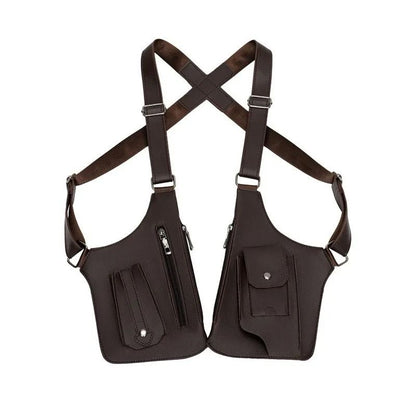 Medieval Leather Harness Holster Bag Hidden Anti Theft Phone Pouch 7
