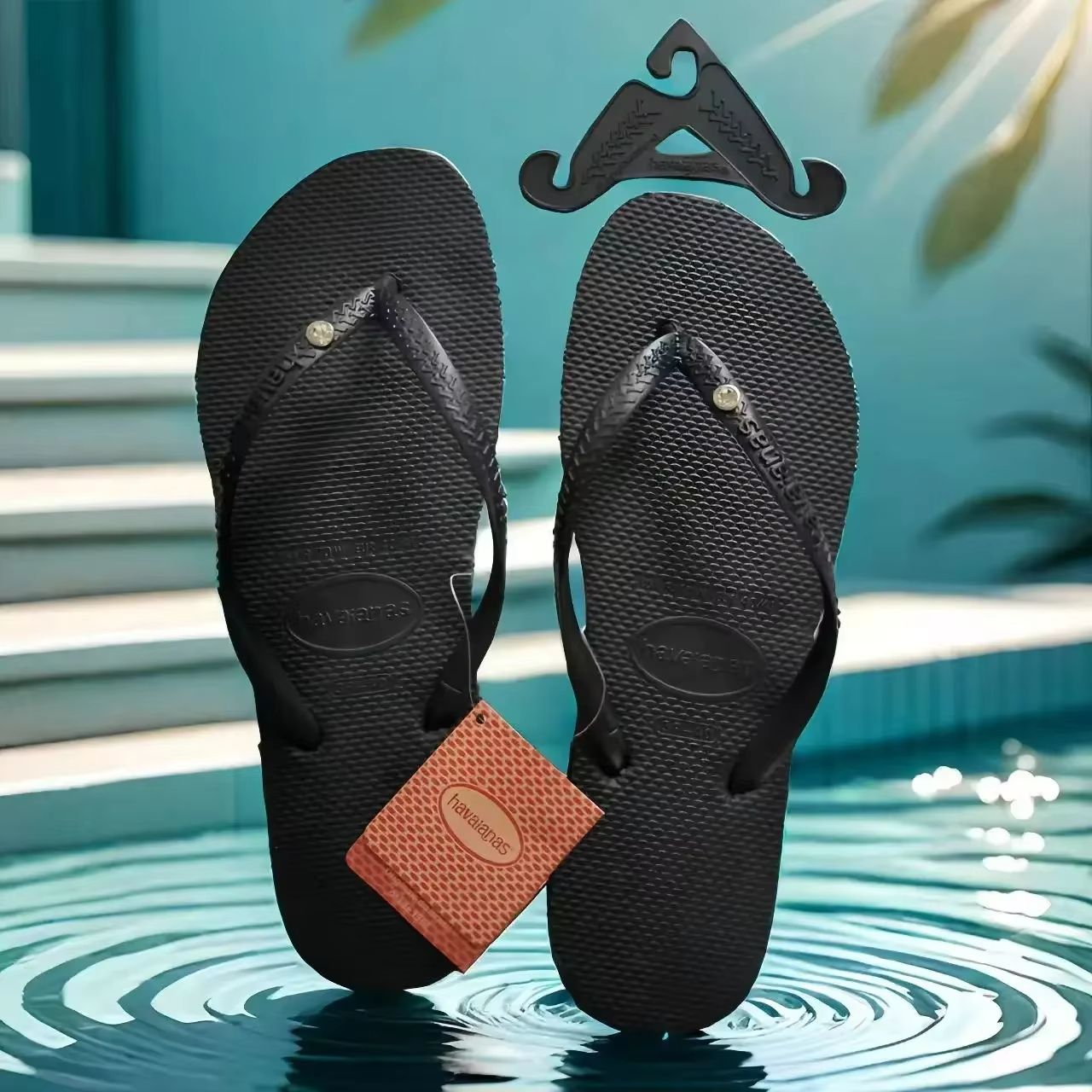 BreezeStep Womens Summer Flip Flops  Lightweight Fashionable Beach  Travel Sandals 8